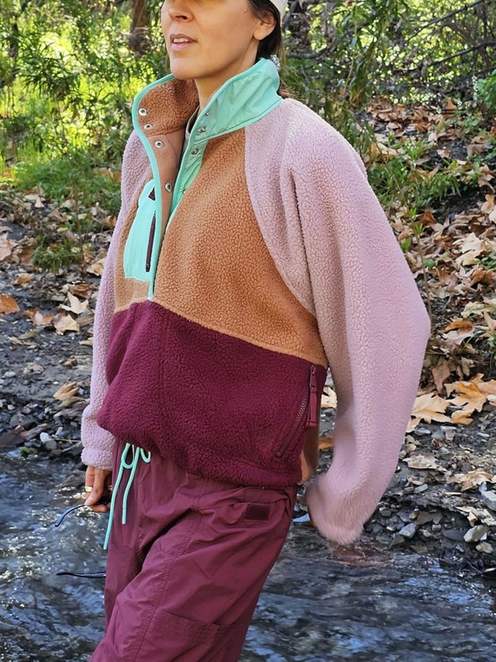 Free people Hit The Slopes Colorblock Fleece Pullover